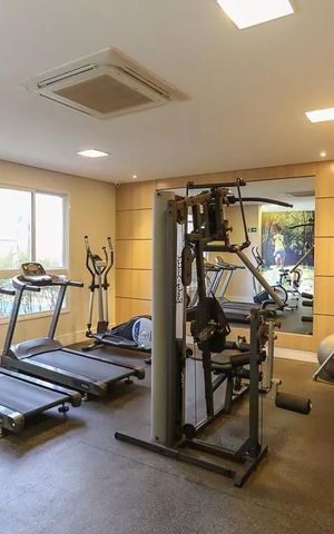 Apartamento para alugar com 56m², 2 quartos e 2 vagas Apartamento para alugar com 56m², 2 quartos e 2 vagasÁrea comum - Academia