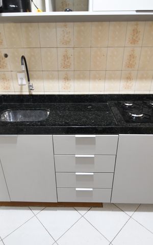 Studio à venda com 46m², 1 quarto e sem vagaCozinha