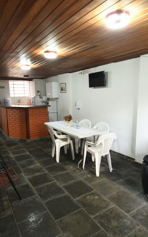 Studio à venda com 46m², 1 quarto e sem vagaÁrea comum - Salão de festas