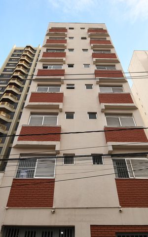 Studio à venda com 46m², 1 quarto e sem vagaFachada / Placa