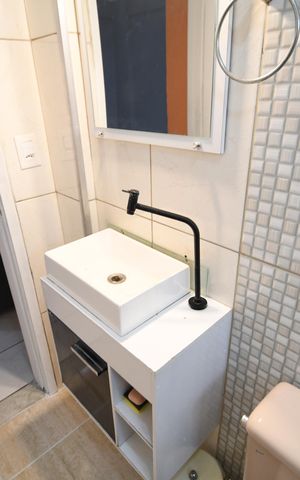 Studio à venda com 46m², 1 quarto e sem vagaBanheiro