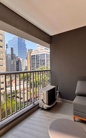 Studio à venda com 26m², 1 quarto e sem vaga Studio à venda com 26m², 1 quarto e sem vagaVaranda
