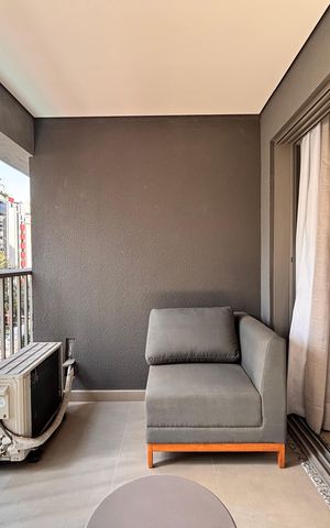 Studio à venda com 26m², 1 quarto e sem vaga Studio à venda com 26m², 1 quarto e sem vagaVaranda