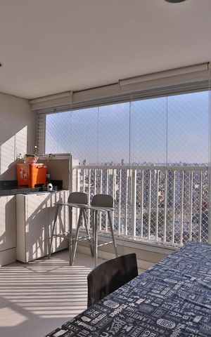Apartamento à venda com 44m², 1 quarto e 1 vaga Apartamento à venda com 44m², 1 quarto e 1 vagaVaranda