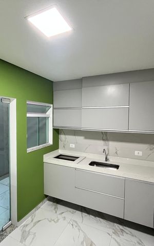 Casa de condomínio à venda com 124m², 3 quartos e 2 vagasCozinha