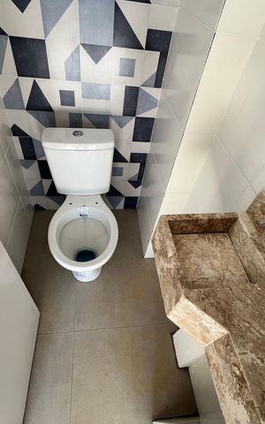 Casa de condomínio à venda com 124m², 3 quartos e 2 vagasÁrea comum - Banheiro