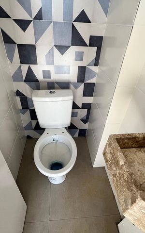 Casa de condomínio à venda com 124m², 3 quartos e 2 vagasÁrea comum - Banheiro