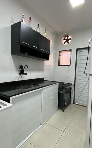 Apartamento à venda com 60m², 2 quartos e 1 vaga Apartamento à venda com 60m², 2 quartos e 1 vagaCozinha do salão de festas