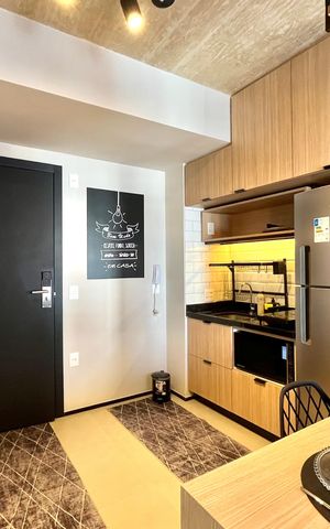 Studio para alugar com 27m², 1 quarto e sem vaga Studio para alugar com 27m², 1 quarto e sem vagaCozinha