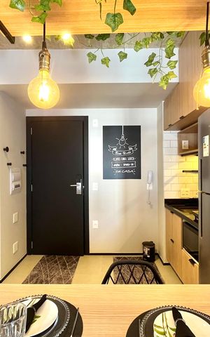 Studio para alugar com 27m², 1 quarto e sem vaga Studio para alugar com 27m², 1 quarto e sem vagaCozinha