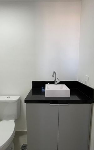 Apartamento à venda com 24m², 1 quarto e sem vaga Apartamento à venda com 24m², 1 quarto e sem vagaBanheiro da Suíte