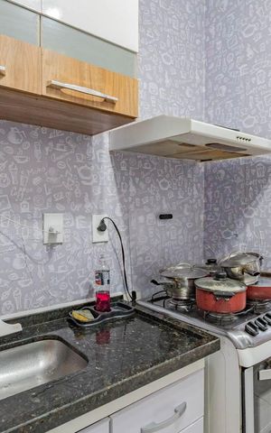 Apartamento à venda com 60m², 2 quartos e sem vagaCozinha