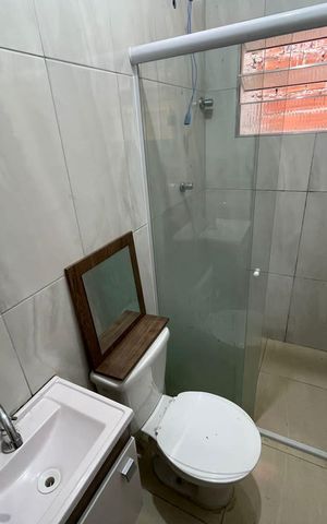 Casa para alugar com 120m², 2 quartos e 1 vaga Casa para alugar com 120m², 2 quartos e 1 vagaBanheiro