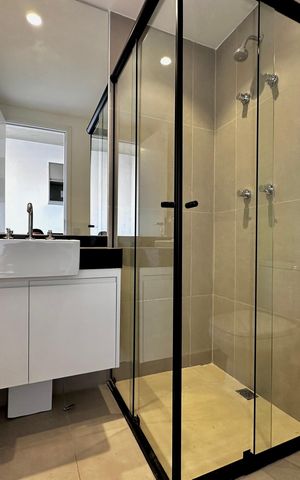 Studio para alugar com 23m², 0 quarto e sem vaga Studio para alugar com 23m², 0 quarto e sem vagaBanheiro