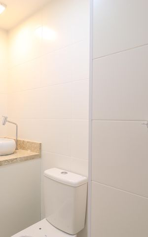 Apartamento à venda com 62m², 2 quartos e 1 vagaBanheiro Social