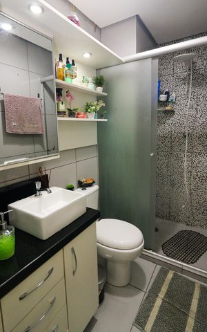 Studio à venda com 28m², 1 quarto e sem vaga Studio à venda com 28m², 1 quarto e sem vagaBanheiro