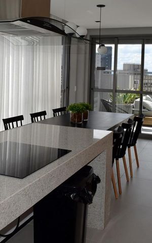 Apartamento à venda com 32m², 1 quarto e sem vagaÁrea gourmet