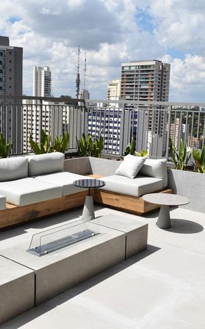 Apartamento à venda com 32m², 1 quarto e sem vagaRooftop