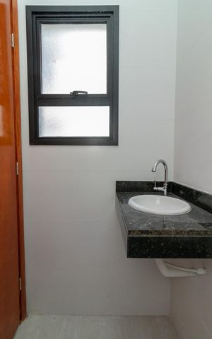 Casa de condomínio à venda com 91m², 2 quartos e 1 vagaBanheiro Social