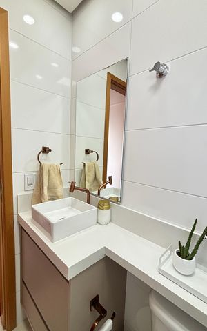 Apartamento à venda com 80m², 3 quartos e 2 vagas Apartamento à venda com 80m², 3 quartos e 2 vagasBanheiro Social