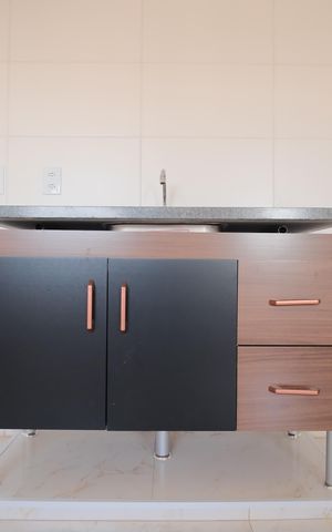 Studio à venda com 35m², 1 quarto e sem vagaCozinha