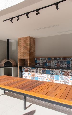 Apartamento à venda com 45m², 2 quartos e 1 vaga Apartamento à venda com 45m², 2 quartos e 1 vagaÁrea comum - Churrasqueira 2
