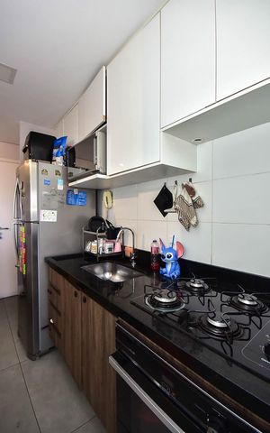 Apartamento à venda com 52m², 2 quartos e 1 vagaCozinha