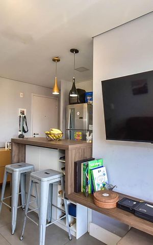 Apartamento à venda com 52m², 2 quartos e 1 vagaSala