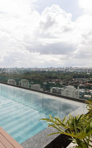 Studio para alugar com 34m², 1 quarto e sem vagaÁrea comum - Piscina