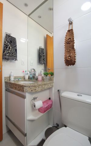 Apartamento para alugar com 65m², 3 quartos e 1 vagaBanheiro da Suíte