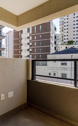 Studio à venda com 23m², 1 quarto e sem vagaVaranda