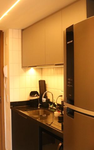 Studio à venda com 42m², 1 quarto e sem vagaCozinha