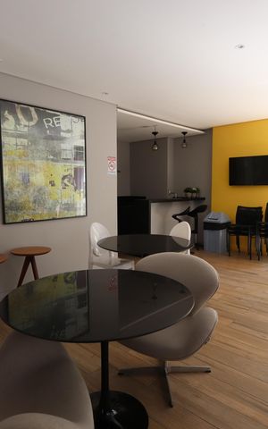 Studio à venda com 23m², 1 quarto e sem vagaÁrea comum - Salão de festas
