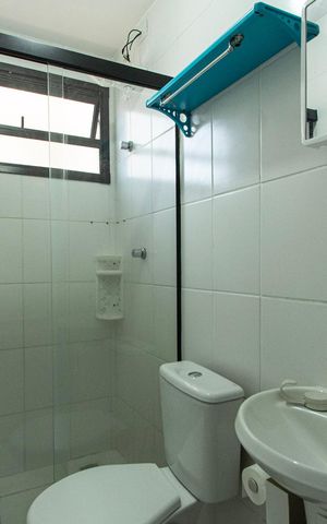 Apartamento para alugar com 48m², 2 quartos e 1 vaga Apartamento para alugar com 48m², 2 quartos e 1 vagaBanheiro Social