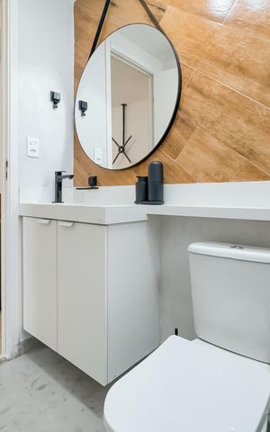 Apartamento à venda com 35m², 2 quartos e 1 vaga Apartamento à venda com 35m², 2 quartos e 1 vagaBanheiro Social