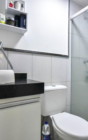 Apartamento à venda com 58m², 2 quartos e 1 vagaBanheiro Suíte