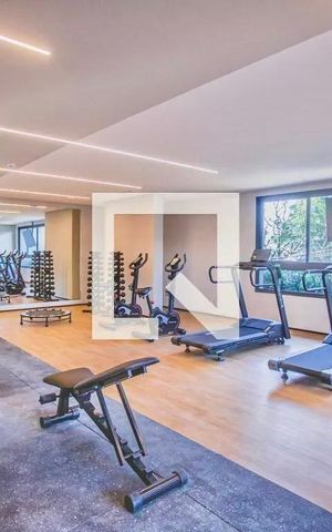 Apartamento para alugar com 28m², 1 quarto e sem vaga Apartamento para alugar com 28m², 1 quarto e sem vagaÁrea comum - Academia