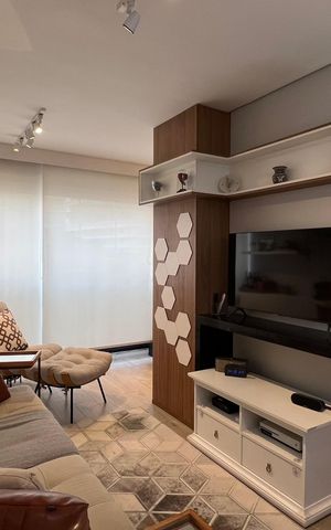 Apartamento à venda com 57m², 2 quartos e 1 vaga Apartamento à venda com 57m², 2 quartos e 1 vagaSala de TV