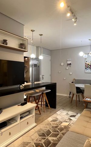 Apartamento à venda com 57m², 2 quartos e 1 vaga Apartamento à venda com 57m², 2 quartos e 1 vagaSala de TV