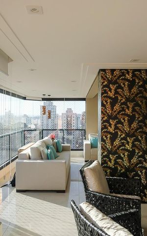 Apartamento à venda com 200m², 3 quartos e 3 vagasVaranda da sala