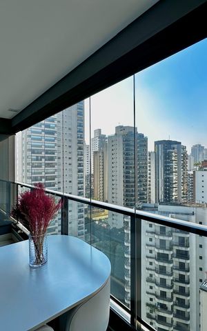 Apartamento à venda com 36m², 1 quarto e 1 vaga Apartamento à venda com 36m², 1 quarto e 1 vagaSacada da Sala