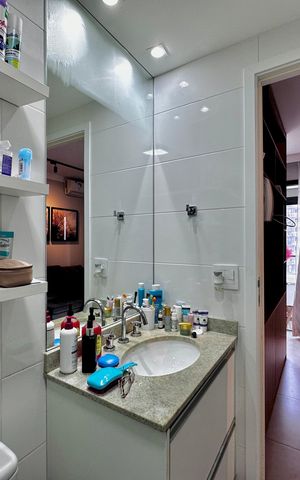 Apartamento à venda com 36m², 1 quarto e 1 vaga Apartamento à venda com 36m², 1 quarto e 1 vagaBanheiro