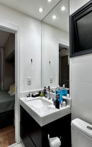 Studio à venda com 25m², 1 quarto e sem vaga Studio à venda com 25m², 1 quarto e sem vagaBanheiro