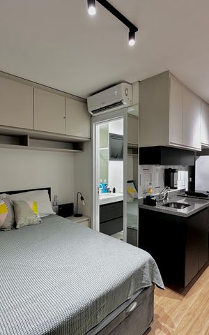 Studio à venda com 25m², 1 quarto e sem vaga Studio à venda com 25m², 1 quarto e sem vagaStudio