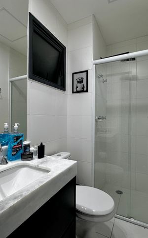Studio à venda com 25m², 1 quarto e sem vaga Studio à venda com 25m², 1 quarto e sem vagaBanheiro