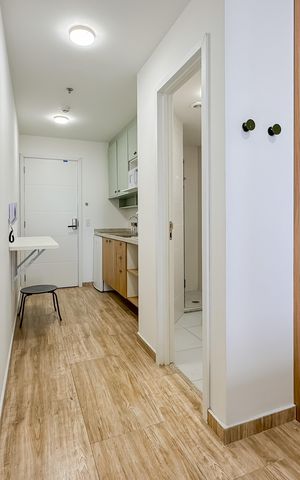 Studio à venda com 26m², 1 quarto e sem vaga Studio à venda com 26m², 1 quarto e sem vagaCorredor