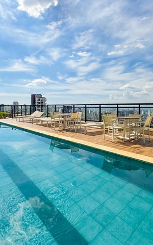 Studio à venda com 26m², 1 quarto e sem vaga Studio à venda com 26m², 1 quarto e sem vagaÁrea comum - Piscina