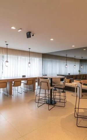 Studio para alugar com 26m², 1 quarto e sem vaga Studio para alugar com 26m², 1 quarto e sem vagaÁrea comum - Salão de festas