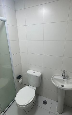 Apartamento para alugar com 25m², 1 quarto e sem vaga Apartamento para alugar com 25m², 1 quarto e sem vagaBanheiro