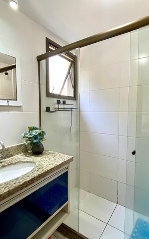 Apartamento para alugar com 70m², 2 quartos e 1 vaga Apartamento para alugar com 70m², 2 quartos e 1 vagaBanheiro do Quarto 2